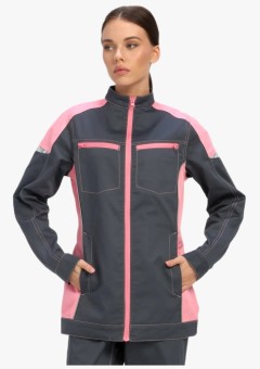 Куртка женская ProfLineSpecialist (тк.Смесовая,240), серый, розовый