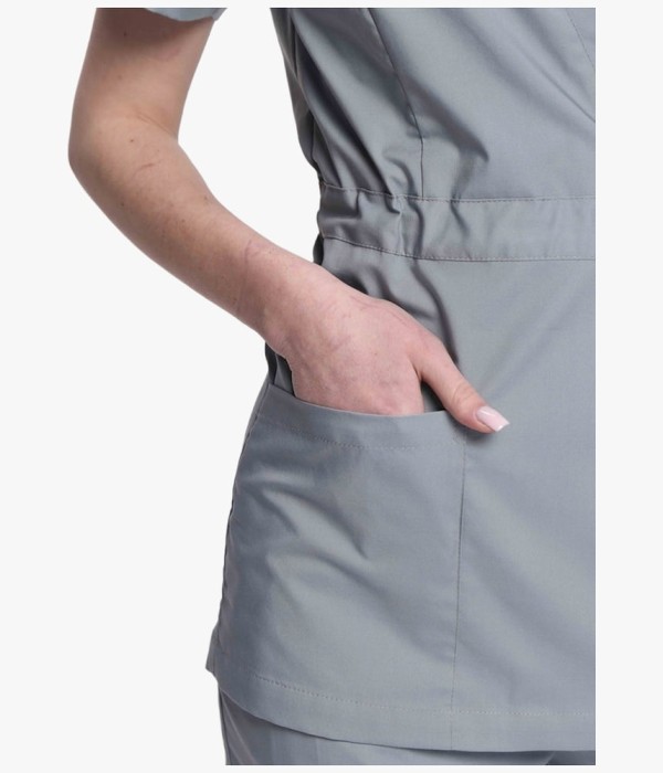 Костюм женский Стар-001 (тк.Коттон-Рич,130) MedLine, серый