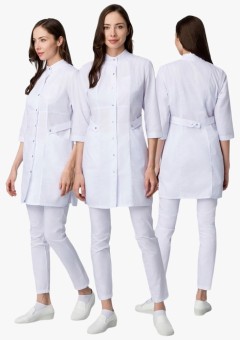 Халат женский MedLine Ева (тк.Смесовая,120), белый