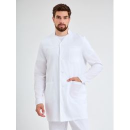 Халат мужской Факел-Карат, цвет белый, ткань Панацея, 150 г/м2