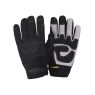 Перчатки Профи-01-SP Safeprotect чёрные, искусственная кожа, трикотаж, размер 10,5