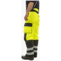 Брюки сигнальные зимние мужские Brodeks KW308, жёлтый, чёрный