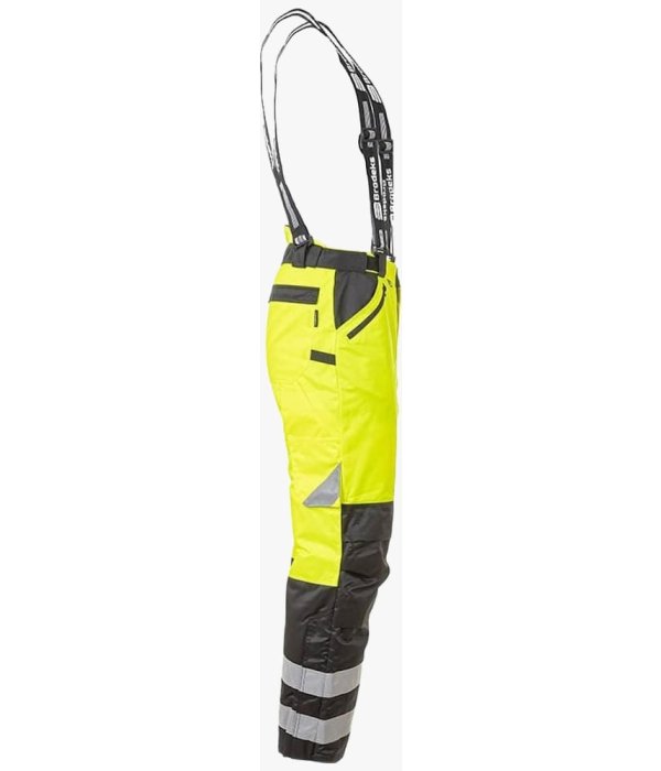 Брюки сигнальные зимние мужские Brodeks KW308, жёлтый, чёрный