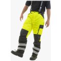 Брюки сигнальные зимние мужские Brodeks KW308, жёлтый, чёрный