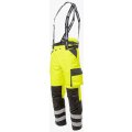 Брюки сигнальные зимние мужские Brodeks KW308, жёлтый, чёрный