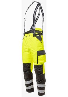 Брюки сигнальные зимние мужские Brodeks KW308, жёлтый, чёрный