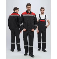 Костюм Легион-2 СОП (тк.Смесовая,210) п/к, черный/красный