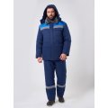 Костюм зимний Квайл-1 СОП (тк.Смесовая,210) брюки, т.синий/васильковый