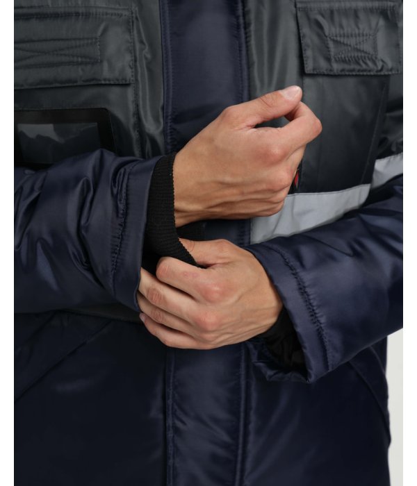 Костюм зимний Мегрес-2 СОП (тк.OxLine,90) п/к, т.серый/т.синий