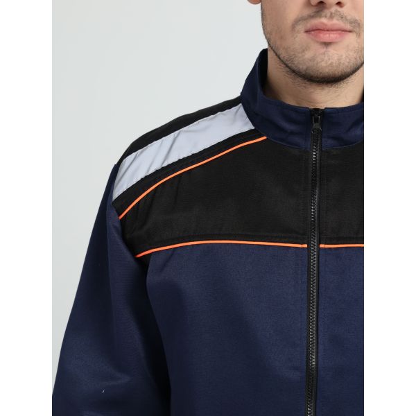 Костюм Практик-2 СОП CH, ткань Смесовая, 210 г/м2, полукомбинезон, цвет тёмно-синий, чёрный