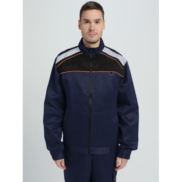 Костюм Практик-2 СОП CH, ткань Смесовая, 210 г/м2, полукомбинезон, цвет тёмно-синий, чёрный