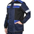 Костюм СИРИУС-ПОЛИНОМ куртка и брюки, синий с черным и васильковым, СОП