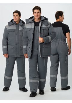 Костюм зимний Нейч-2 СОП (тк.Смесовая,210) п/к, серый/св.серый