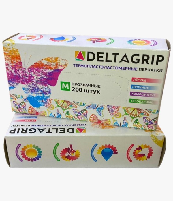Перчатки прозрачные из термопластэластомера Deltagrip TPE Gward