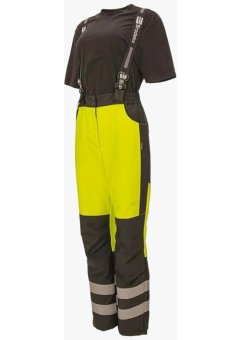 Брюки зимние женские сигнальные Brodeks KW330, жёлтый, чёрный