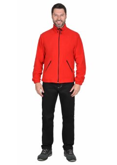 Куртка флисовая красная, 280 г/м2