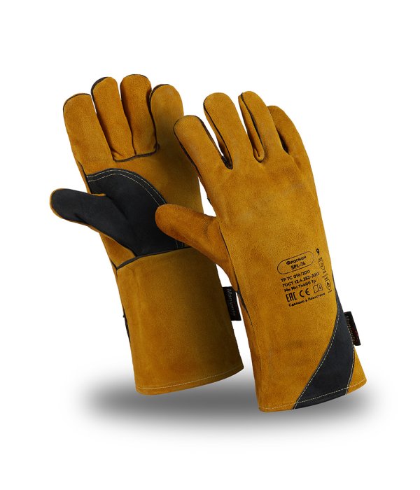 Перчатки Manipula Specialist® Флагман (спилок/джинса+флис), SPL-74/TG-692