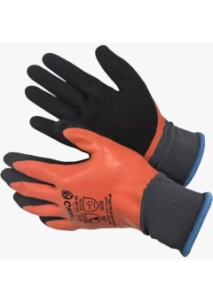 Перчатки из полиэстера с полным двойным латексным покрытием Soft FL Acid Pro Gward