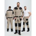 Костюм Вестгард-1 (тк.Канвас,260) брюки, бежевый/черный