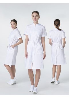 Халат женский Сансара-005 (тк.Смесовая,160) MedLine, белый