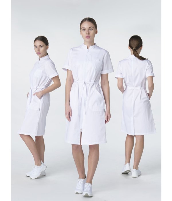 Халат женский Сансара-005 (тк.Смесовая,160) MedLine, белый