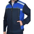 Костюм СИРИУС-ПРАКТИК-ЛЮКС-РОСС куртка, п/к т.синий с васильк. 80% х/б,  пл. 260 г/кв.м