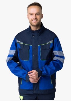 Куртка мужская укороченная ProfLine Specialist (тк.Смесовая,240), тёмно-синий, васильковый