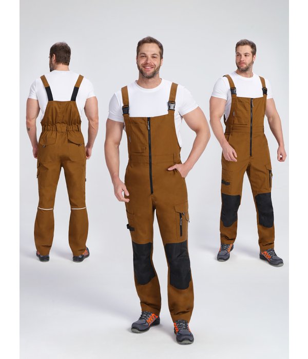 Полукомбинезон ProfLineSpecialist (тк.РипСтоп,240), коричневый/черный