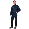 Костюм СИРИУС-ШАТЛ-РОСС куртка, брюки, синий с черным, 80% х/б, пл. 260 г/кв.м