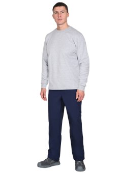 Толстовка меланж серый (футер 240 г/м2) (х40)