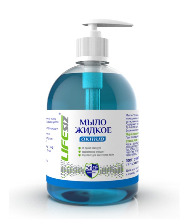 Мыло жидкое Элен™ серия АКТИВ 250 мл (с дозатором), арт.1009