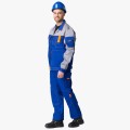 Костюм Союз-Профессионал-1 (тк. Балтекс, 240 гр/м2) брюки, васильковый, светло-серый, оранжевый