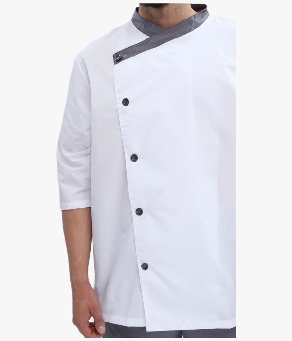 Костюм Канди (ткань ТиСи, 120 гр/м2), серый, белый