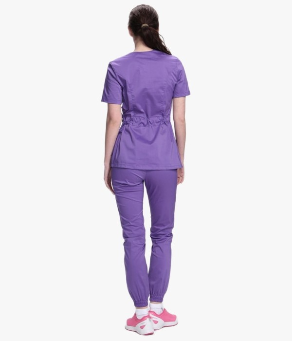 Костюм хирургический женский Модерн-004 (тк.Стрейч,120) MedLine, сиреневый
