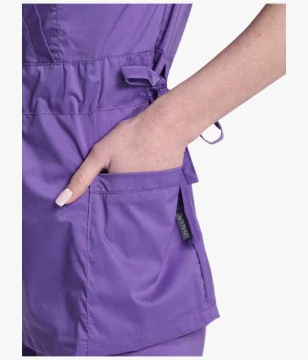 Костюм хирургический женский Модерн-004 (тк.Стрейч,120) MedLine, сиреневый