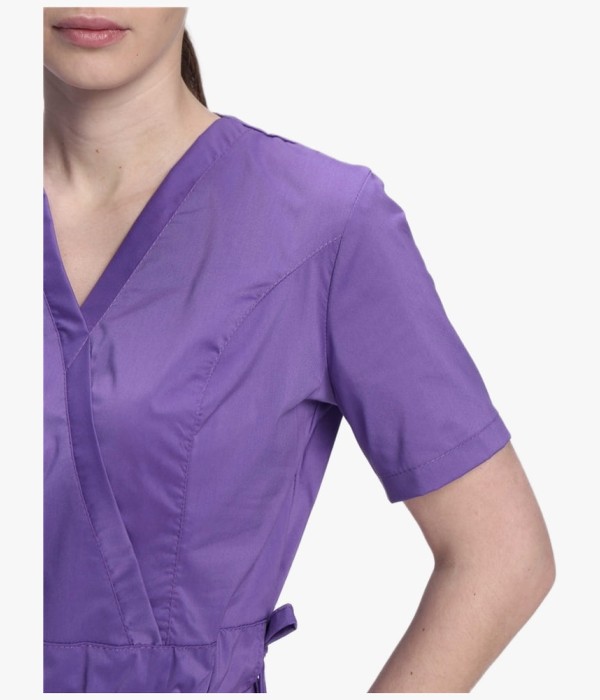 Костюм хирургический женский Модерн-004 (тк.Стрейч,120) MedLine, сиреневый