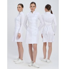 Халат женский Алина (тк.Сатори,150), белый