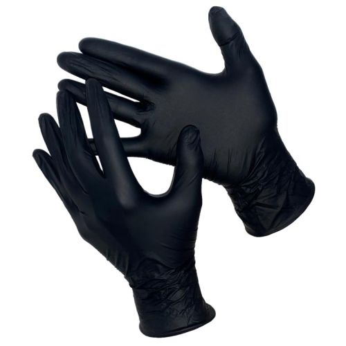 Gward Deltagrip Slim SN Total Black (Гвард Дельтагрип Слим СН Тотал Блэк) перчатки чёрные нитриловые