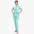 Костюм летний женский хирургический Модерн-004 (тк.Стрейч,120) MedLine, мятный