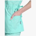 Костюм летний женский хирургический Модерн-004 (тк.Стрейч,120) MedLine, мятный