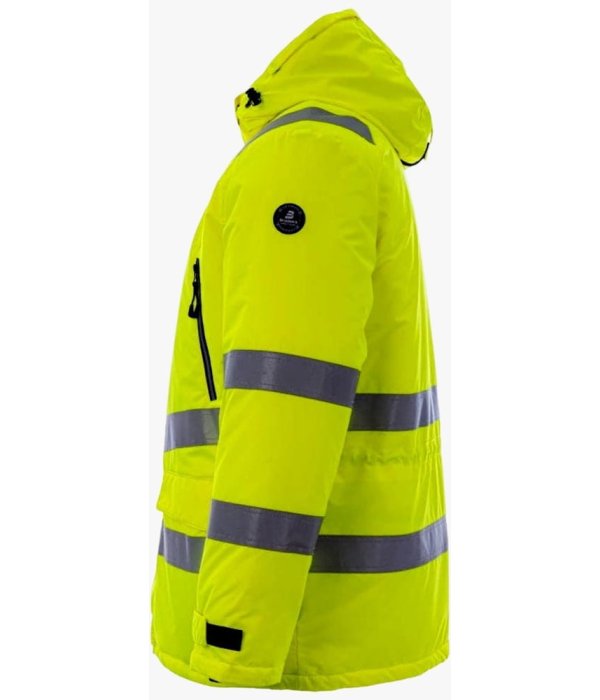Куртка-парка сигнальная зимняя мужская Brodeks KW220, жёлтый