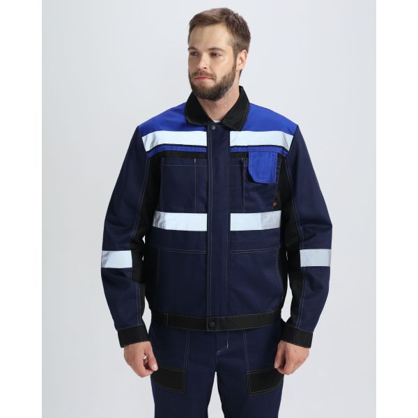 Костюм Виват-1 Премиум IMP, ткань Смесовая, 240 г/м2, брюки, цвет тёмно-синий, чёрный, васильковый