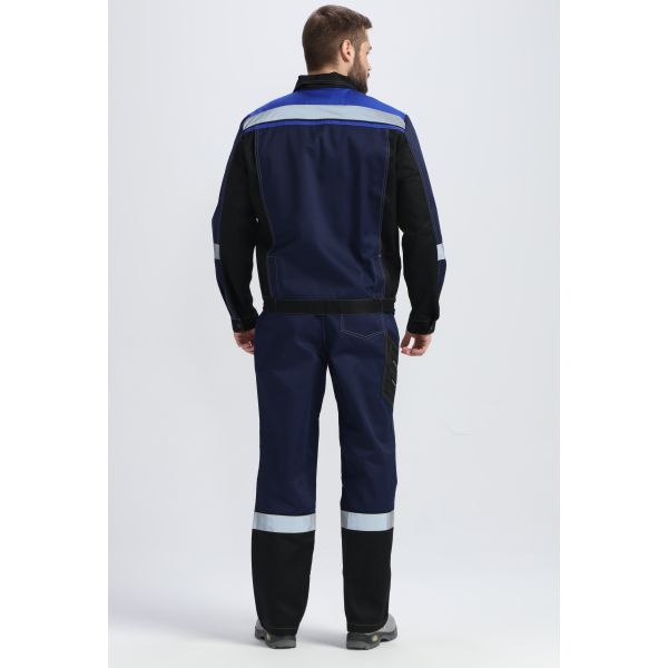 Костюм Виват-1 Премиум IMP, ткань Смесовая, 240 г/м2, брюки, цвет тёмно-синий, чёрный, васильковый