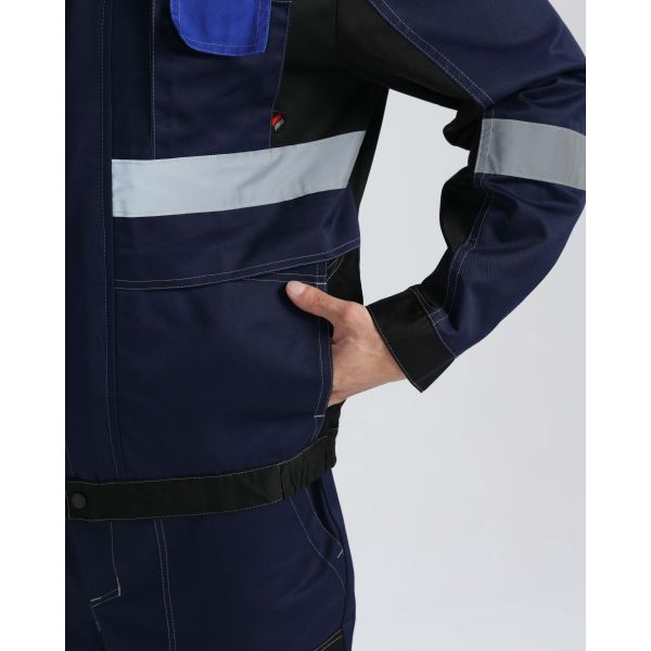 Костюм Виват-1 Премиум IMP, ткань Смесовая, 240 г/м2, брюки, цвет тёмно-синий, чёрный, васильковый