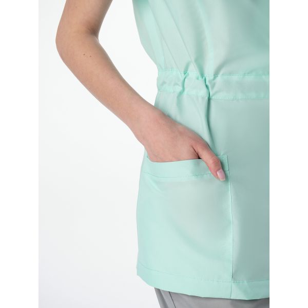 Костюм женский Симпл-001, ткань Смесовая, 120 г/м2, MedLine, цвет серый, мятный