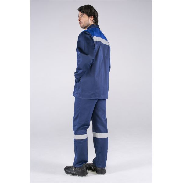 Костюм Стандарт СОП, ткань Смесовая, 210 г/м2, куртка, брюки, цвет тёмно-синий, васильковый