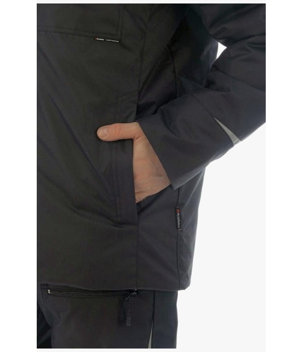 Костюм зимний мужской Brodeks KW603, куртка, брюки, чёрный
