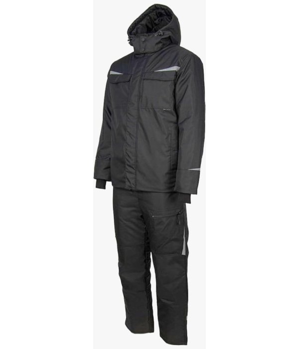 Костюм зимний мужской Brodeks KW603, куртка, брюки, чёрный
