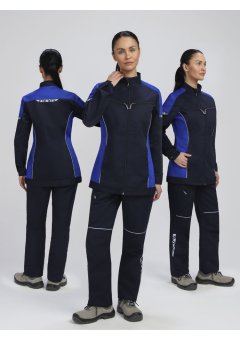 Костюм женский ProfLineSpecialist-2 (тк.Смесовая,240) п/к, т.синий/васильковый