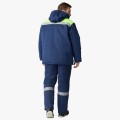 Куртка зимняя мужская СОП Кр_002 (тк.Смесовая,210), тёмно-синий, лимонный